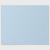 Cadeau Papier d'enveloppement à points Polka bleu clair e (Plat)