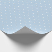 Cadeau Papier d'enveloppement à points Polka bleu clair e (Coin)