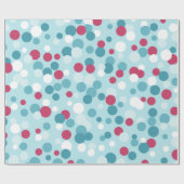 Cadeau Papier d'enveloppement à pois de Noël (Plat)