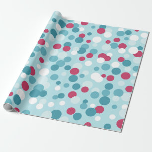 Cadeau Papier d'enveloppement à pois de Noël