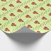 Cadeau Papier d'enveloppement à rayures florales