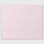 Cadeau Papier d'enveloppement à rayures rose et blanc moy (Plat)