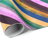 Cadeau Papier d'enveloppement à rouleaux de couleur (Coin rond)