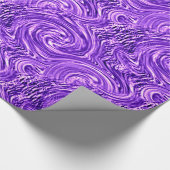 Cadeau Papier d'enveloppement à spirale violet (Coin)