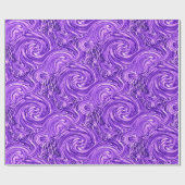 Cadeau Papier d'enveloppement à spirale violet (Plat)
