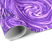 Cadeau Papier d'enveloppement à spirale violet (Coin rond)