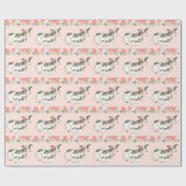 Cadeau Papier d'enveloppement à thème de la ferme de vach (Plat)