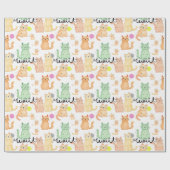 Cadeau Papier d'enveloppement à thème pour chats - Parfai (Plat)