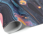 Cadeau Papier d'enveloppement Abstrait (Coin rond)