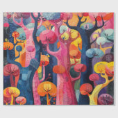 Cadeau Papier d'enveloppement Abstrait coloré (Plat)