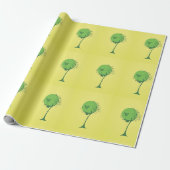 Cadeau Papier d'enveloppement Abstrait de l'arbre (Déroulé)