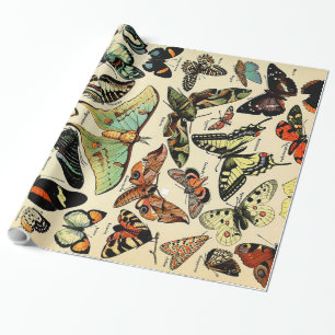 Cadeau Papier d'enveloppement Adolphe Millot Papillons