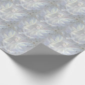 Cadeau Papier d'enveloppement Angel et Etoiles Bleu (Coin)