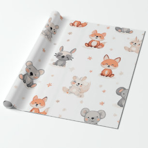 Cadeau Papier d'enveloppement animal mou