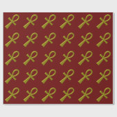 Cadeau Papier d'enveloppement Ankh Or (Plat)