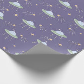 Cadeau Papier d'enveloppement Anniversaire de enfant UFO  (Coin)