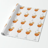 Cadeau Papier d'enveloppement Aperol Spritz (Déroulé)