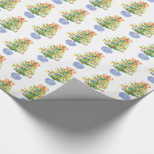 Cadeau Papier d'enveloppement : Arbres de Noël de la jarr (Coin)