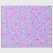 Cadeau papier d'enveloppement arc-en-ciel (Plat)