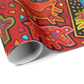 Cadeau Papier d'enveloppement Ark Mola de Noah (Coin rond)