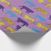 Cadeau Papier d'enveloppement Art numérique tigres (Coin)