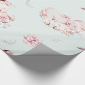 Cadeau Papier d'enveloppement Baby shower pour bébé (Coin)