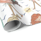 Cadeau Papier d'enveloppement Beautés de bain (Coin rond)