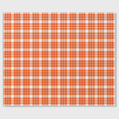 Cadeau Papier d'enveloppement blanc et orange vif (Plat)