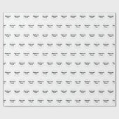 Cadeau Papier d'enveloppement blanc pour logo d'entrepris (Plat)