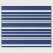 Cadeau PAPIER D'ENVELOPPEMENT Bleu BLANC (Plat)