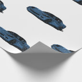 Cadeau Papier d'enveloppement bleu C6 (Coin)