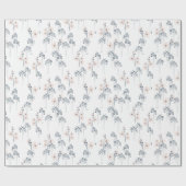 Cadeau Papier d'enveloppement bleu et blanc (Plat)