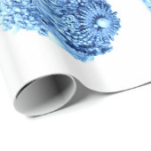 Cadeau Papier d'enveloppement bleu givré (Coin rond)