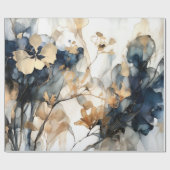 Cadeau Papier d'enveloppement bleu marine (Plat)