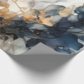 Cadeau Papier d'enveloppement bleu marine (Coin)