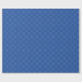 Cadeau Papier d'enveloppement bleu médiéval (Plat)