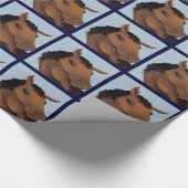 Cadeau Papier d'enveloppement bleu pâle (Coin)