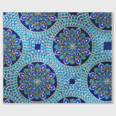 Cadeau Papier d'enveloppement bleu royal (Plat)