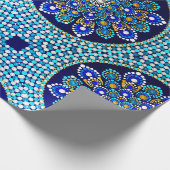 Cadeau Papier d'enveloppement bleu royal (Coin)