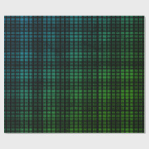 Cadeau Papier d'enveloppement bleu vert