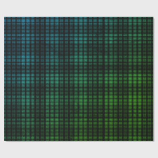 Cadeau Papier d'enveloppement bleu vert (Plat)
