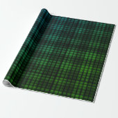 Cadeau Papier d'enveloppement bleu vert (Déroulé)