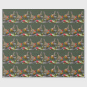 Cadeau Papier d'enveloppement Bobbin' Robins (Plat)