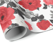 Cadeau Papier d'enveloppement Boho Rose unique (Coin rond)