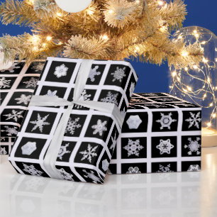 Cadeau Papier d'enveloppement brillant pour flocons de ne