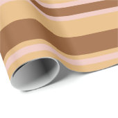 Cadeau Papier d'enveloppement Brown blanc (Coin rond)