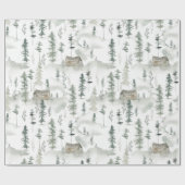 Cadeau Papier d'enveloppement Cabine rustique (Plat)