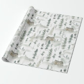 Cadeau Papier d'enveloppement Cabine rustique (Déroulé)