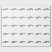 Cadeau Papier d'enveloppement Camaro Z28 1969 (Plat)