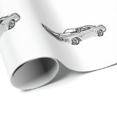 Cadeau Papier d'enveloppement Camaro Z28 1969 (Coin rond)